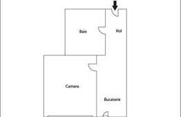 Apartament de vanzare partial mobilat cu 1 camera, 36 mp, imobil nou