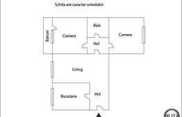 De vanzare apartament cu 3 camere, complet moilat, 63 mp, zona strazii Hateg