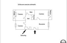 Apartamenr de vanzare cu 3 camere, 66 mp decomandat, cu loc de parcare