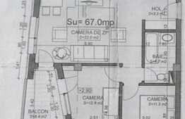 Apartament 3 camere, 67 mp, semifinisat, garaj, zona strazii Romul Ladea