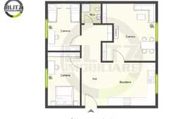 3 camere, 64 mp, decomandat, boxa subsol, zona strazii Calea Floresti