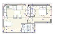Apartament 2 camere, 44,49 mp, semifinisat, imobil nou, zona Iulius Mall