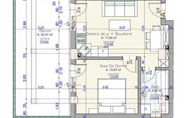 2 camere, 32 mp, semifinisat, terasa, etaj intermediar, imobil nou, zona Iulius Mall