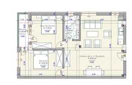 3 camere, 63,97 mp, etaj intermediar, imobil nou, semifinisat, zona Iulius Mall