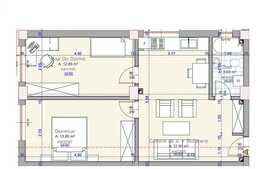 Apartament 3 camere, 52,10 mp, semifinisat, imobil nou, zona Iulius Mall