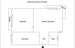 De vanzare 3 camere, 54 mp! Parcare! Zona Sub Cetate!