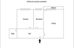 Apartament de vanzare, 2 camere, 40 mp, decomandat, zona Sirena