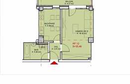 Vanzare garsoniera 35,5 mp, semifinisata, zona Iulius Mall