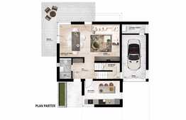 Casa individuala, 162 mp utili, 517 mp teren, semifinisata!