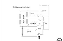 Apartament de vanzare cu 3 camere, decomandat, 64 mp, zona strazii Mehedinti