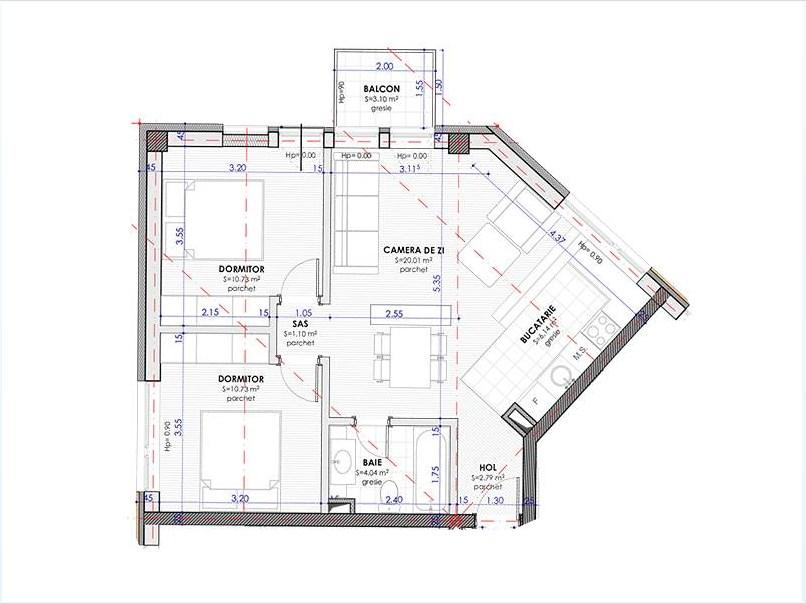 Apartament de vânzare 3 camere Bună Ziua - 24740AV | BLITZ Cluj-Napoca | Poza1