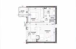 Apartament 2 camere, 40 mp, garaj, semifinisat, zona strazii Calea Turzii