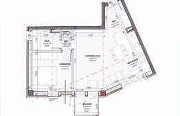 Apartament 2 camere, 48 mp, garaj, semifinisat, zona strazii Calea Turzii