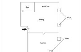 Vanzare mansarda cu 2 camere, 56 mp! Zona strazii Florilor!