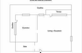 Demisol 2 camere, 63 mp! Gradina de 150 mp, terasa 30 mp, zona strazii Donath