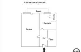 De vanzare apartament cu 1 camera, 38 mp, decomandat , cu loc de parcare