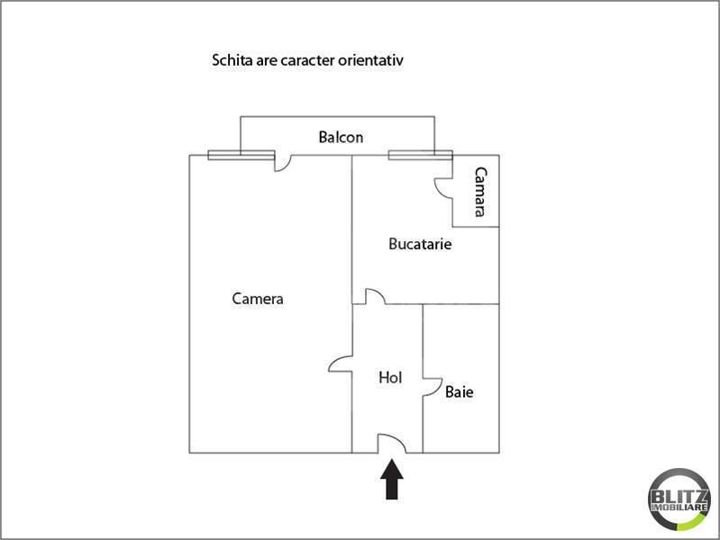 Garsonieră de vânzare Marasti - 2490AV | BLITZ Cluj-Napoca | Poza1