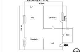 De vanzare 2 camere 54 mp utili, in zona strazii Eroilor