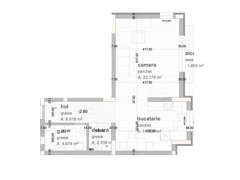 Garsonieră de vânzare Grigorescu - 25055AV | BLITZ Cluj-Napoca | Poza1