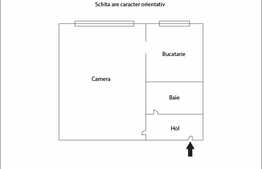 De vanzare garsoniera, 22 mp, etaj intermediar, zona Expo Transilvania