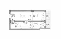Garsoniera 35,30 mp, etaj intermediar, semifinisata, zona Corneliu Coposu