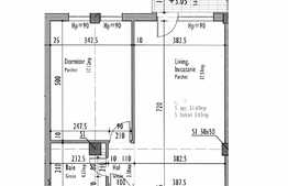 2 camere, etaj intermediar, 52 mp, semifinisat, zona Tăietura Turcului