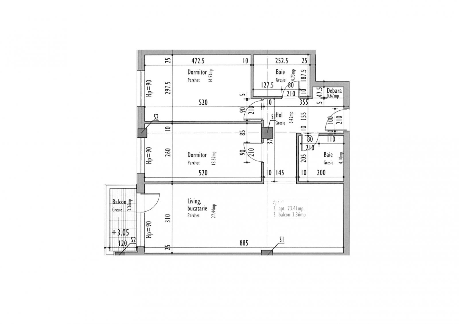 Apartament de vânzare 3 camere Dambul Rotund - 25088AV | BLITZ Cluj-Napoca | Poza1