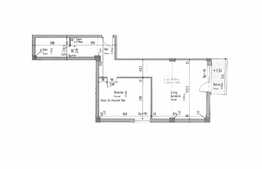 2 camere, 60,88, etaj intermediar, semifinisat, zona Taietura Turcului