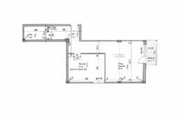 2 camere, 60,88 mp, etaj intermediar, semifinisat, zona Taietura Turcului