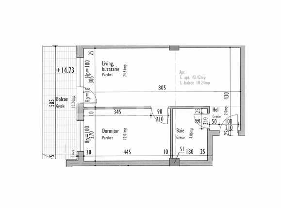 Apartament de vânzare 2 camere Dambul Rotund - 25105AV | BLITZ Cluj-Napoca | Poza1