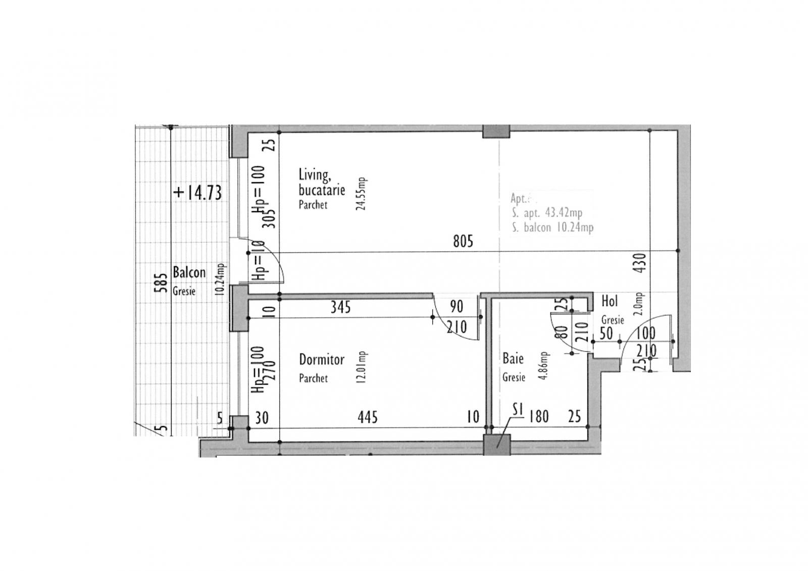 Apartament de vânzare 2 camere Dambul Rotund - 25105AV | BLITZ Cluj-Napoca | Poza1