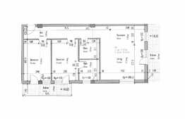 Apartament 3 camere, 71,83 mp, semifinisat, zona Taietura Turcului