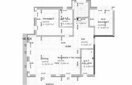 3 camere, 74,5 mp, imobil nou, terasa 82,5 mp, zona strazii Donath
