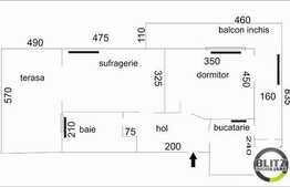 Vanzare 3 camere, 73 mp , 27 mp TERASA, la 5 minute de magazinul Oncos