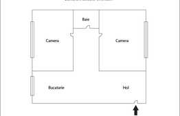 2 camere, 56,7 mp, decomandat, parcare, boxa subsol, zona Golden Tulip. La cheie!