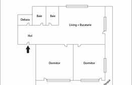 3 camere, 86 mp, terasa 24 mp, imobil nou, parcare, zona strazii Fagului