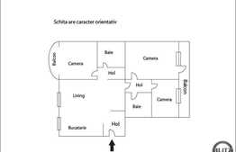 Apartament decomandat cu 4 camere, 87 mp, zona Calea Floresti