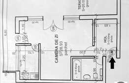 Vanzare 1 camera, 43 mp si 25 mp terasa, imobil nou
