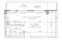 Garsoniera, 38,92 mp, decomandata, terasa, zona strazii Calea Turzii
