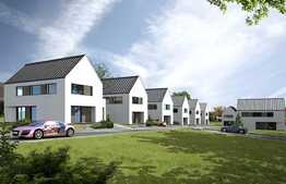 Vanzare casa individuala, 170 mp utili, 418 mp teren, semifinisata, zona linistita!