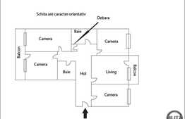 4 camere decomandate, 81,2 mp utili, etaj intermediar, zona Big din Manastur