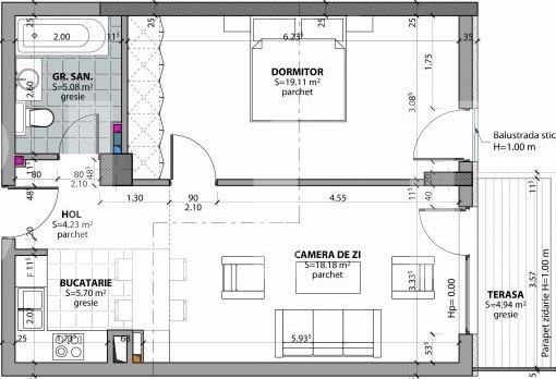 Apartament de vânzare 2 camere Dambul Rotund - 25337AV | BLITZ Cluj-Napoca | Poza2