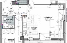 Apartament 3 camere, 71,41 mp, terasa, zona Lidl