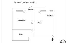 2 camere, 57 mp plus 12 mp balcon, etaj intermediar, zona Tauti