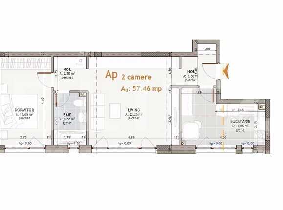 Apartament de vânzare 2 camere Marasti - 25567AV | BLITZ Cluj-Napoca | Poza1
