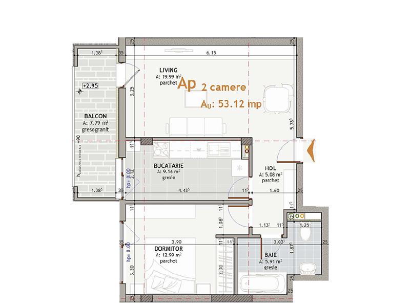 Apartament de vânzare 2 camere Marasti - 25569AV | BLITZ Cluj-Napoca | Poza1