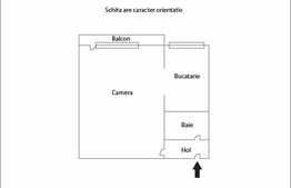 De vanzare garsoniera, 23,16 mp, etaj intermediar, zona Expo Transilvania