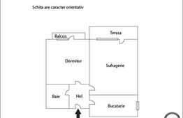 Semifinisat! 2 camere decomandate, 45 mp plus balcon si terasa de 6 mp
