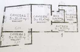 Apartament 3 camere, 73,35 mp, terasa, boxa subsol, zona Piata Mihai Viteazu