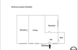 Zona Horea, 44 mp, 2 camere semidecomandate. Loc de parcare inclus!